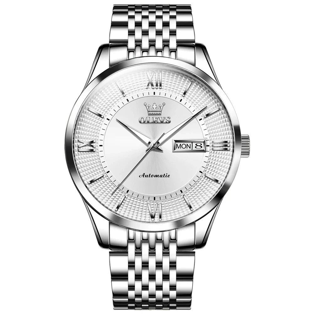 OLEVS-6657-Waterproof-Chronograph-Watch-Bands-Mens-Sports-Style-Stainless-Steel-Watches-Men-Luxury-Wrist-Automatic-Watch-SILVER OLEVS 6657 Waterproof Chronograph Watch Bands Mens Sports Style Stainless Steel Watches Men Luxury Wrist Automatic Watch SILVER