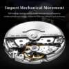 OLEVS 6657 Waterproof Chronograph Watch Bands Mens Sports Style Stainless Steel Watches Men Luxury Wrist Automatic Watch