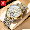 OLEVS 6668 Skeleton Automatic Watch - Image 2