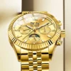 OLEVS 6688 Luxury Men Odm Luminous Odm Mechanical Moon Phase Watches Automatic Tourbillon Watch for Man