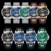 OLEVS 6690 Fashion Luxury Manufacturer Automatic Stainless Steel Moon Phase Waterproof Mechanical Watch for Man