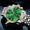 OLEVS 6692 Multifunctional Calendar Classic Luminous Fashion Sports Moon Phase Mechanical Watch for Man