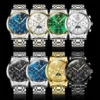 OLEVS 6692 Multifunctional Calendar Classic Luminous Fashion Sports Moon Phase Mechanical Watch for Man
