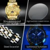 OLEVS 6692 Multifunctional Calendar Classic Luminous Fashion Sports Moon Phase Mechanical Watch for Man