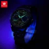 OLEVS 6712 New Design Brand Automatic Waterproof Diamond Moon Phase Mechanical Mens Watches Wristwatches