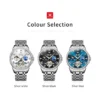 OLEVS 6712 New Design Brand Automatic Waterproof Diamond Moon Phase Mechanical Mens Watches Wristwatches