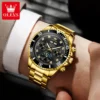 OLEVS 6729 High Quality Luxury Bands Multi Functional Mechanical Watch for Man Luxury Men's Watches