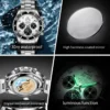OLEVS 6729 High Quality Luxury Bands Multi Functional Mechanical Watch for Man Luxury Men's Watches