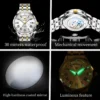 OLEVS 6780 Waterproof Luminous Luxury Men's Watches Automatic Mechanical Watch Waterproof Luminous Automatic Mechanical Watch