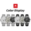 OLEVS 6785 Luminous Waterproof Luxury Watches Moon Phase Stainless Steel Automatic Mechanical Watch for Man