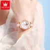 OLEVS 7001 Good Quality Luxury Wrist Watch Women Stainless Steel Waterproof Automatic Mechanical Woman Watches