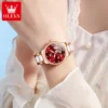 OLEVS 7001 Good Quality Luxury Wrist Watch Women Stainless Steel Waterproof Automatic Mechanical Woman Watches