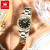 OLEVS 7003 Watch Waterproof Stainless Steel Luxury Calendar Lady Diamonds Sports Women Automatic Mechanical Watch