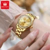 OLEVS 7003 Watch Waterproof Stainless Steel Luxury Calendar Lady Diamonds Sports Women Automatic Mechanical Watch