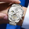 OLEVS 7005 Stainless Steel Hot Selling Styles Customized Luminous Watch Automatic Mechanical Watch for Man