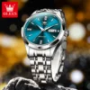 OLEVS 7056 Classic Business Design Automatic Classic Automatic Calendar Diamond Luminous Man Mechanical Watch