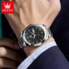OLEVS 7090 Luxury Calendar Luminous Fashion Classic Waterproof Automatic Mechanical Watch for Man