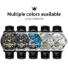 OLEVS 7103 Fashion Multi Functional Tourbillon Luminous Stainless Steel Automatic Mechanical Watch for Man