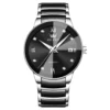 OLEVS 7114 Men’s Luxury Quartz Watch – Stainless Steel & Ceramic