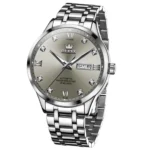 OLEVS 9946 Man Watch Fashion Stainless Steel Men Luxury Mechanical Automatic Classics Calendar Luminous Watch Watch for Men