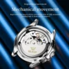 OLEVS For OLEVS 7070 Luxury Automatic Mechanical Sports Watch Multifunctional Diamond Moon Phase Stainless Steel