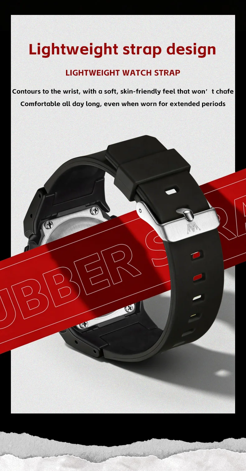 OLEVS 1119 Chronograph Luxury Bands Fashion Reloj Sports Fashion Casual Digital Watch for Man 6