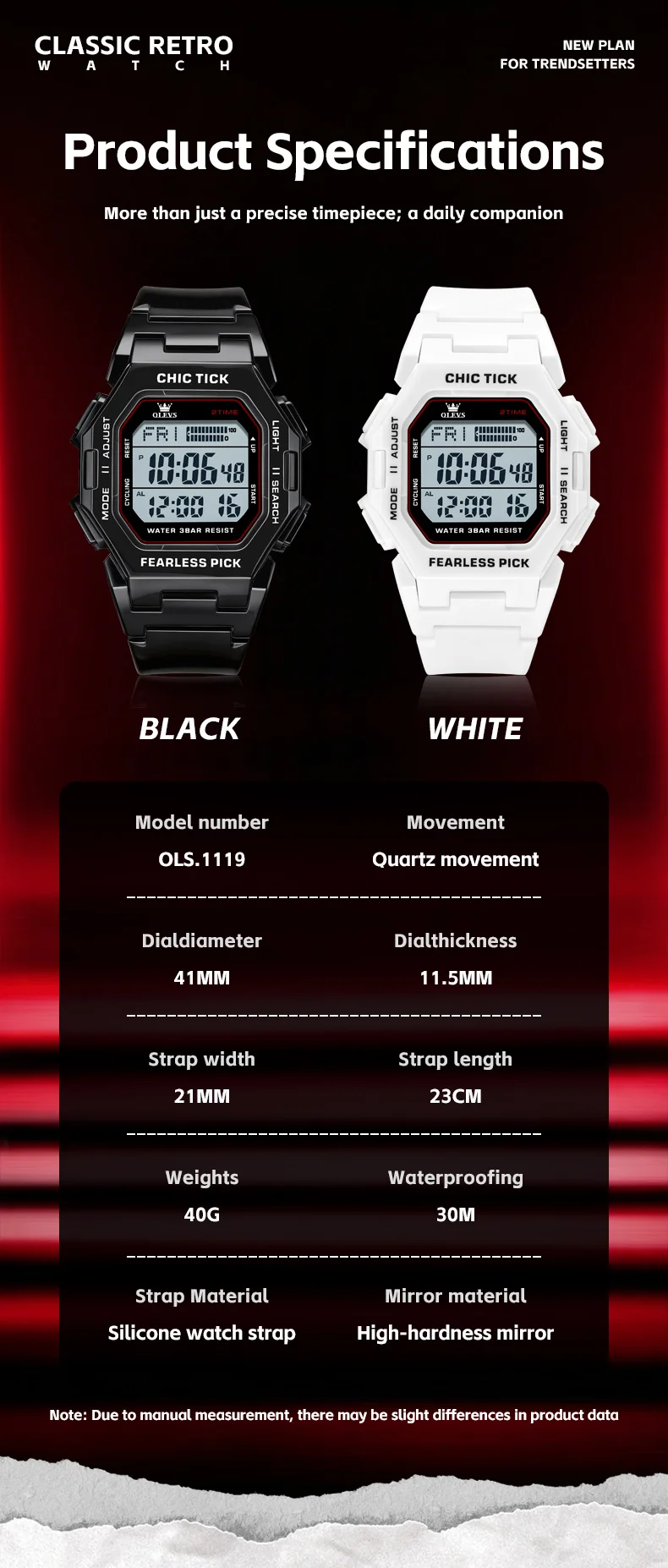 OLEVS 1119 Chronograph Luxury Bands Fashion Reloj Sports Fashion Casual Digital Watch for Man 8
