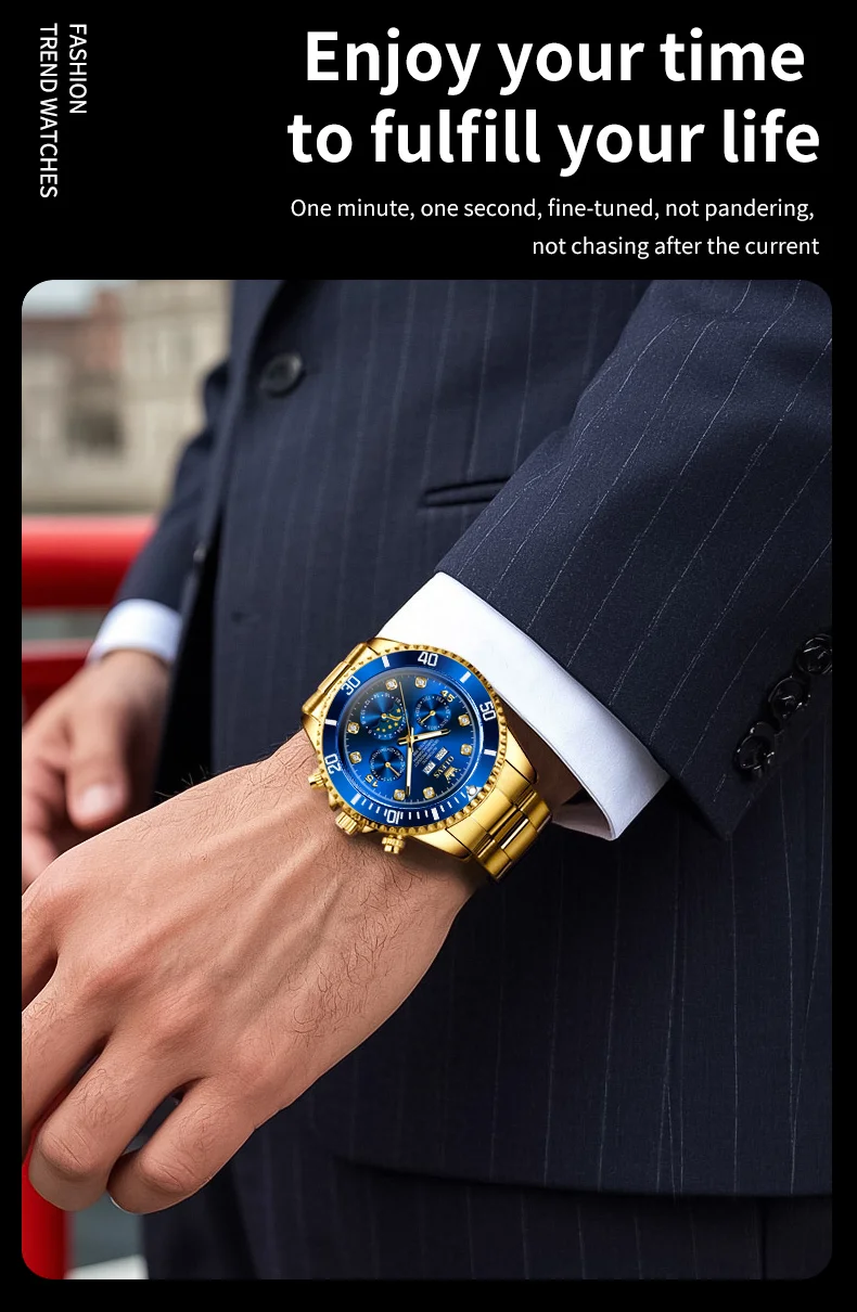 OLEVS 6729 High Quality Luxury Bands Multi Functional Mechanical Watch for Man Luxury Men's Watches 11