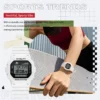 OLEVS 1122 Fashion Sports Youth Student Chronograph Multi-functional Watch Rubber Strap Man Digital Watch