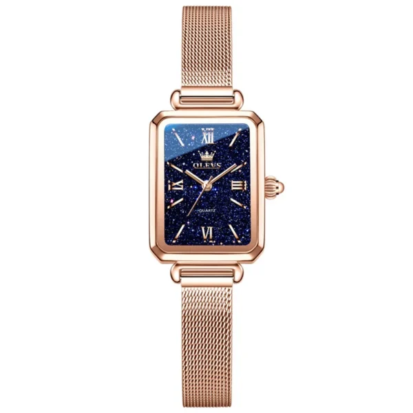 OLEVS 5705 Bands Luxury Designer Watch Bands Best-selling Styles Waterproof Luminous Lady Woman Quartz Watch ROSE BLACK