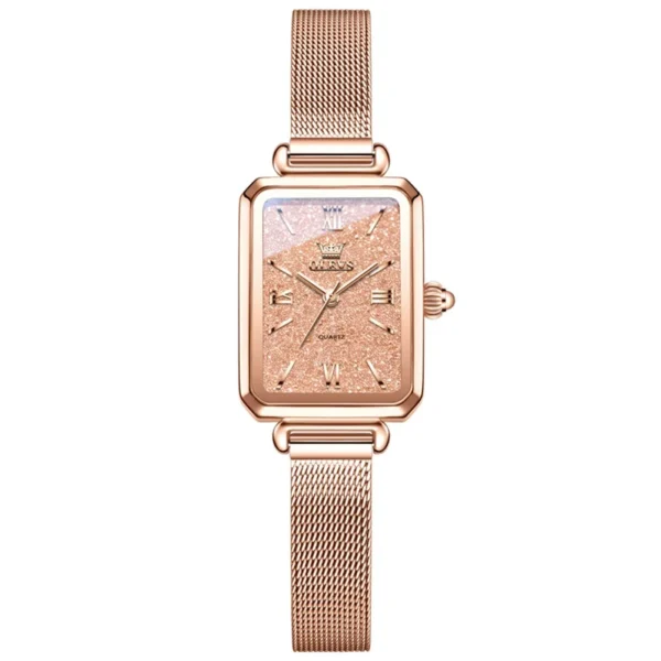 OLEVS 5705 Bands Luxury Designer Watch Bands Best-selling Styles Waterproof Luminous Lady Woman Quartz Watch ROSE WHITE