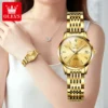 OLEVS 6635 Luxury Stainless Steel Classic Fashion Luxury Calendar Mechanical Watch for Women's Automatic Watch