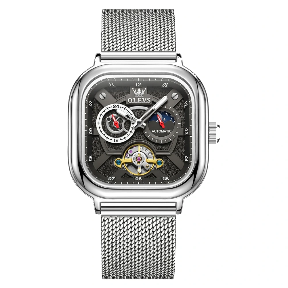 OLEVS-6782-Luxury-Designer-Brand-Hollow-Skeleton-Watches-Moon-Phase-Watch-Automatic-Mechanical-Watch-for-Man-SILVER-BLACK OLEVS 6782 Luxury Designer Brand Hollow Skeleton Watches Moon Phase Watch Automatic Mechanical Watch for Man SILVER BLACK