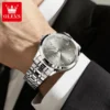 Olevs 7077 Watches Man Watch Men Luxury Brand Classic Numbers Digital Dial Automatic Mechanical Man Watch