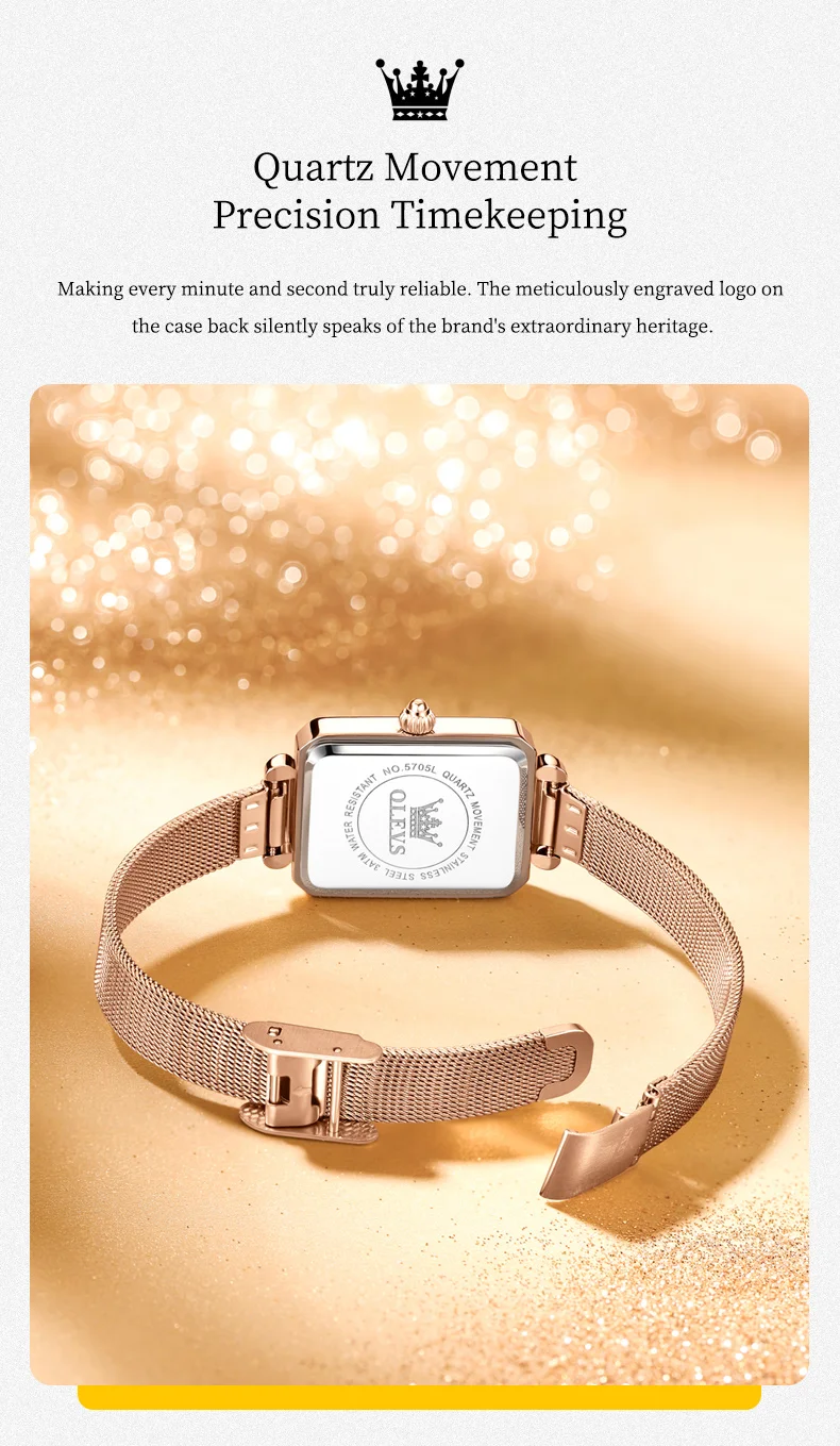 OLEVS 5705 Bands Luxury Designer Watch Bands Best-selling Styles Waterproof Luminous Lady Woman Quartz Watch 8